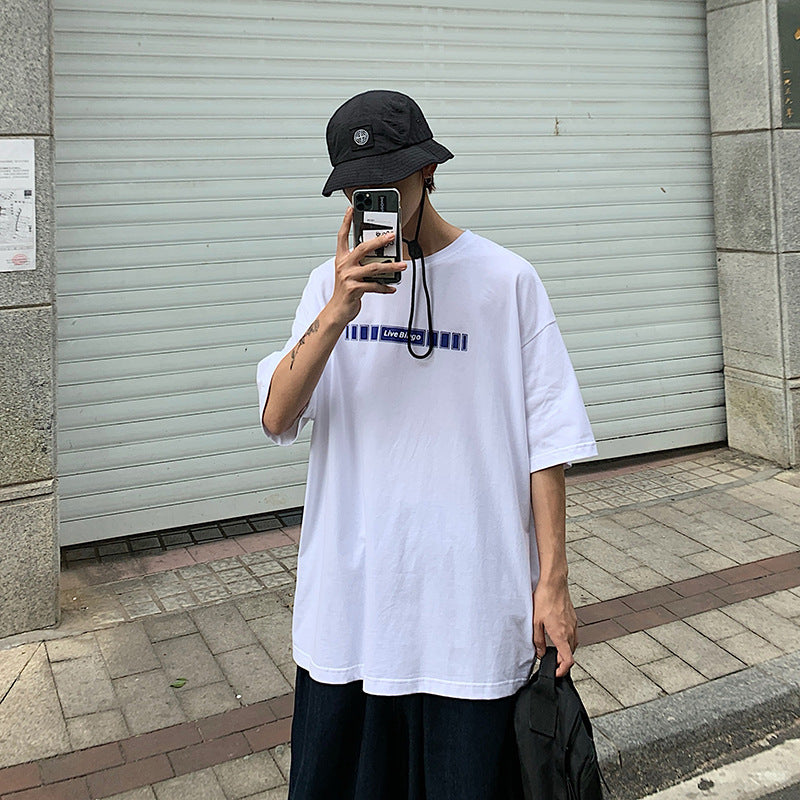 Camiseta de Manga Corta de Algodón para Mujer - Estilo Harajuku