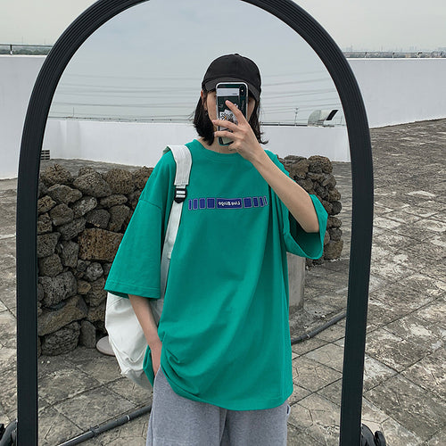Camiseta de Manga Corta de Algodón - Estilo Harajuku
