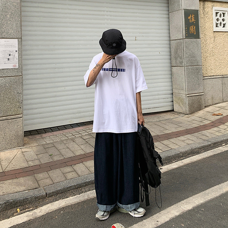 Camiseta de Manga Corta de Algodón para Mujer - Estilo Harajuku