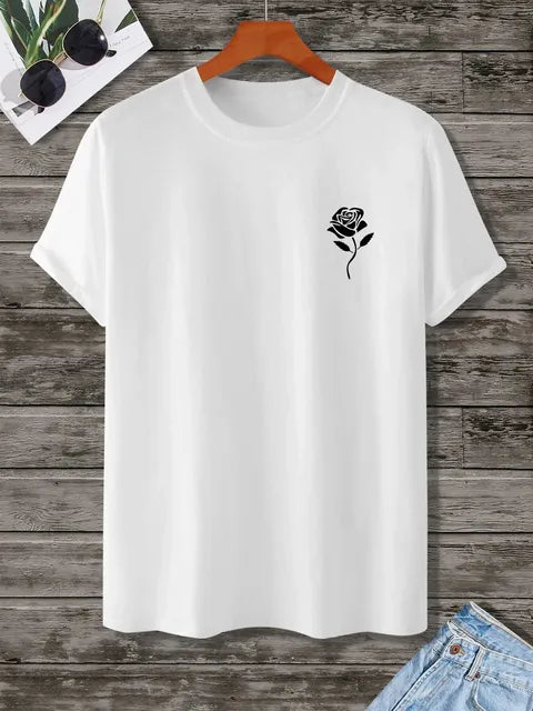 Camiseta casual para hombre (corte estándar/oversize)