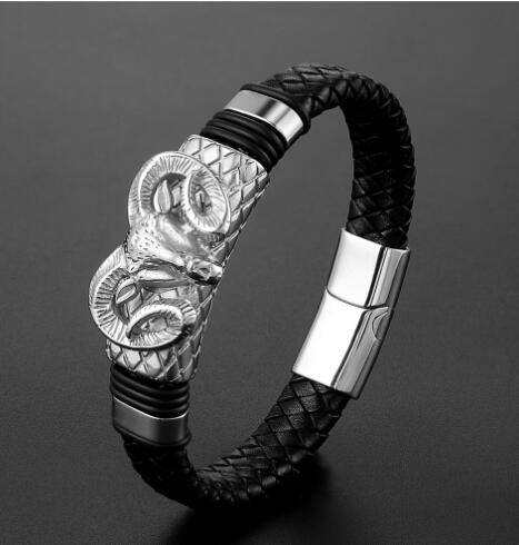 Pulsera Trenzada de Acero Inoxidable Constellation para Hombre